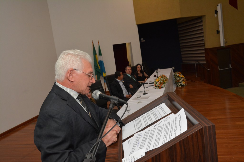 Dr. Diogo durante seu discurso na abertura da 5ª SEMS